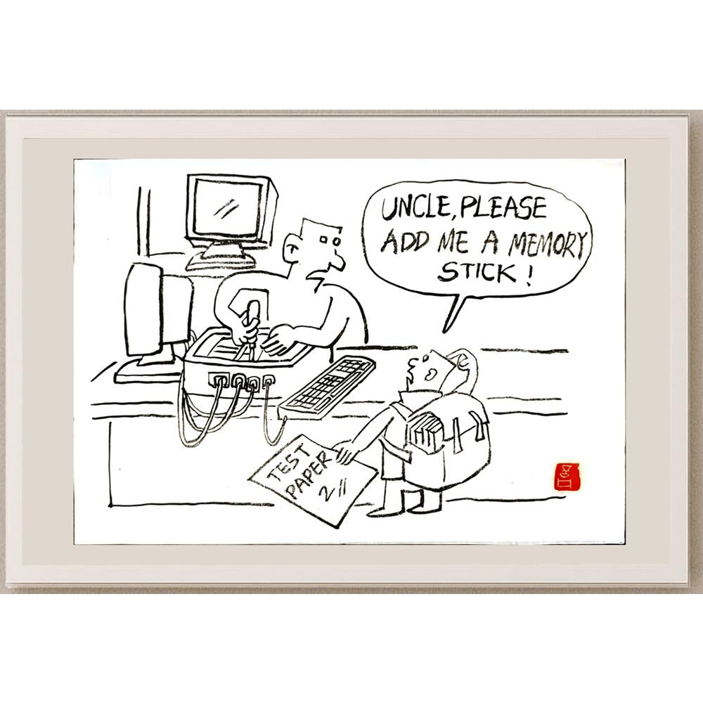 Ye Ting 29x21cm Orijinal Karikatür BOD06255