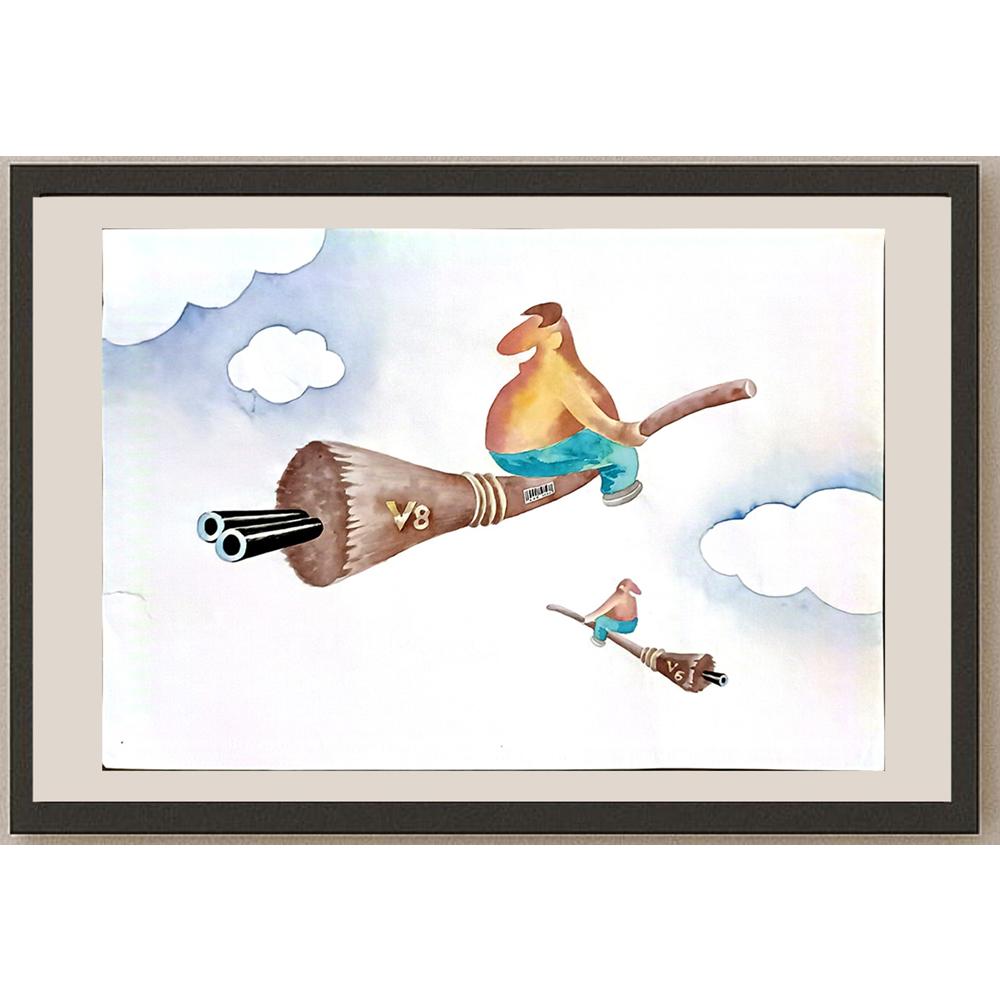 Wei Li 29x21cm Orijinal Karikatür BOD06258
