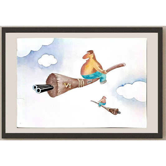 Wei Li 29x21cm Orijinal Karikatür BOD06258