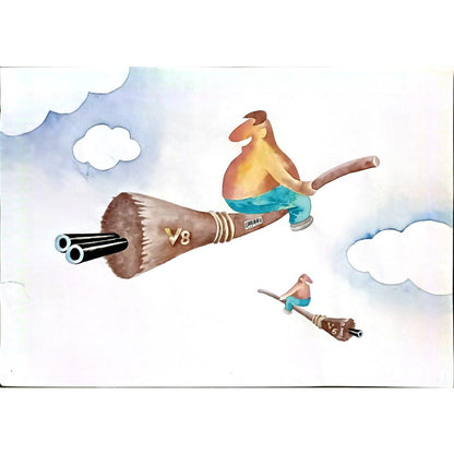 Wei Li 29x21cm Orijinal Karikatür BOD06258