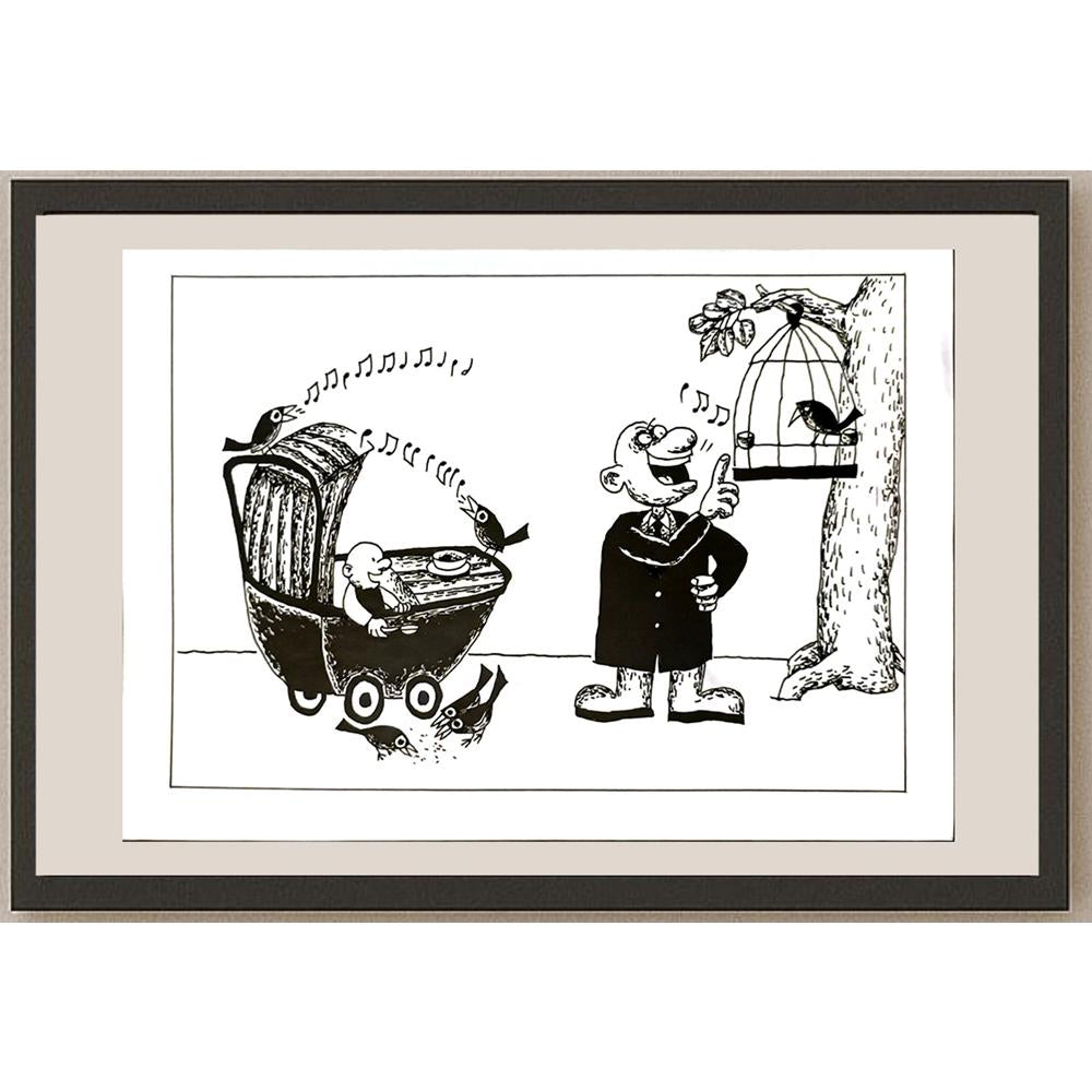 Wei Li 29x21cm Orijinal Karikatür BOD06259