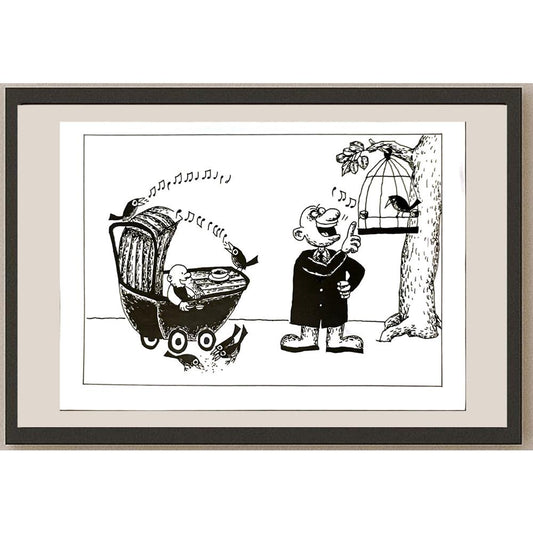Wei Li 29x21cm Orijinal Karikatür BOD06259