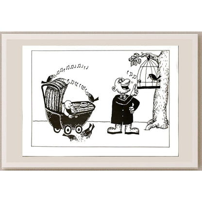 Wei Li 29x21cm Orijinal Karikatür BOD06259