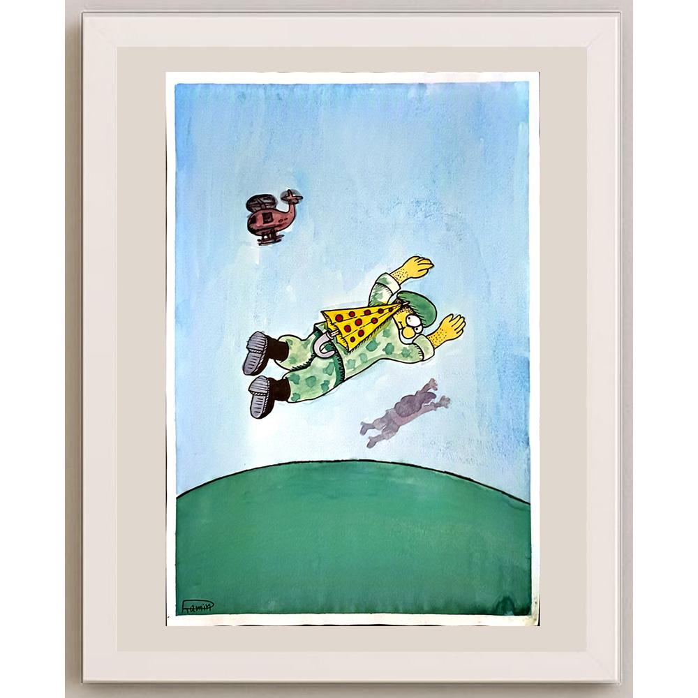 Ramin Rezaie 29x21cm Orijinal Karikatür BOD06261
