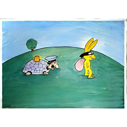 Ramin Rezaie 29x21cm Orijinal Karikatür BOD06262