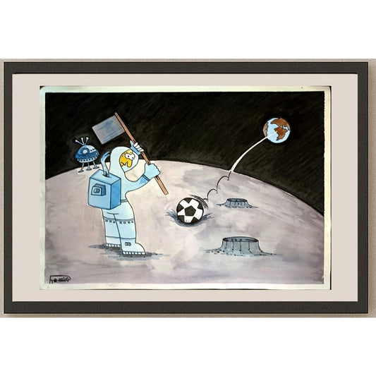 Ramin Rezaie 29x21cm Orijinal Karikatür BOD06264