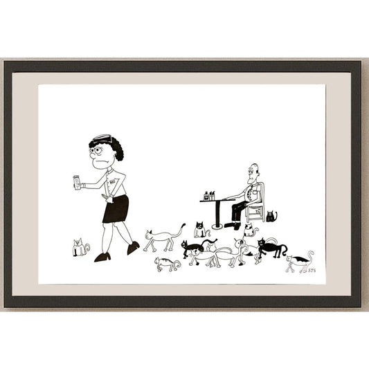 Sarah Shirtcliffe 29x21cm Orijinal Karikatür BOD06270