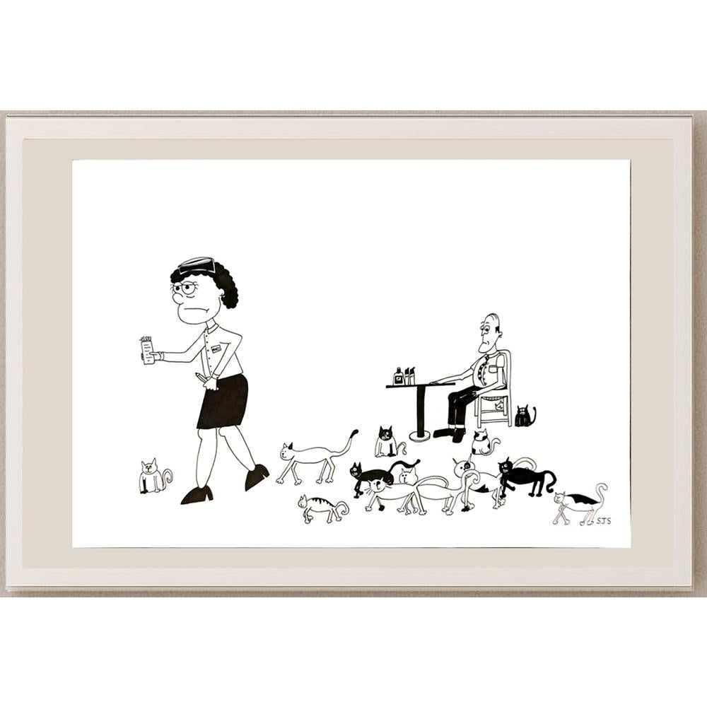 Sarah Shirtcliffe 29x21cm Orijinal Karikatür BOD06270