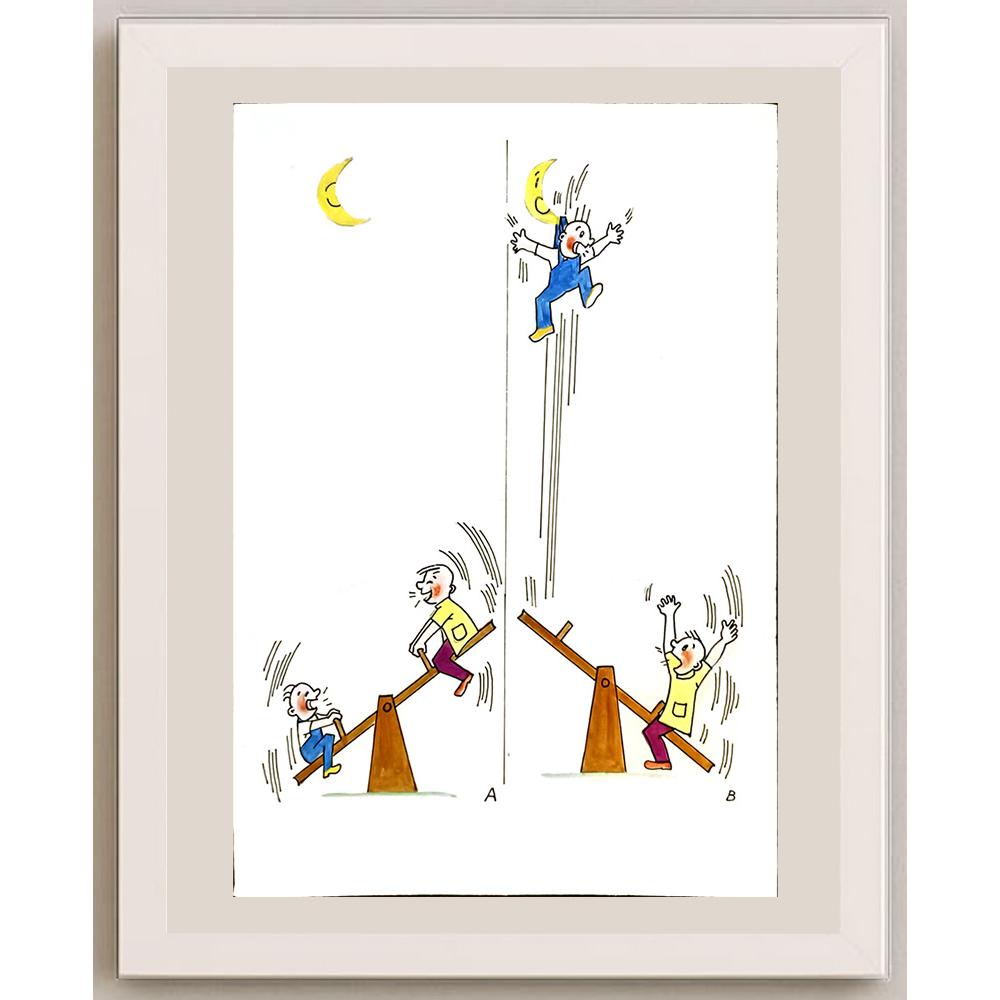 Xiang Liang 29x21cm Orijinal Karikatür BOD06275