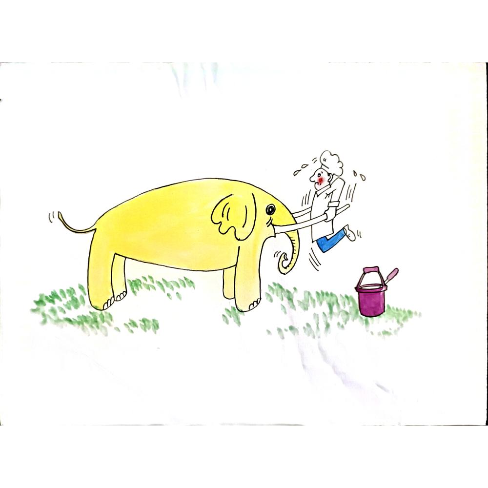 Xiang Liang 29x21cm Orijinal Karikatür BOD06278