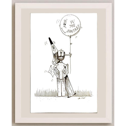 Beppe Battaçlia 29x21cm Orijinal Karikatür BOD06279