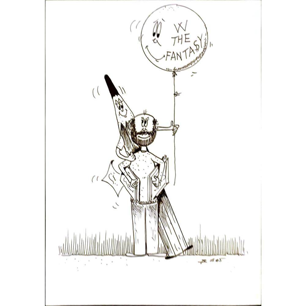 Beppe Battaçlia 29x21cm Orijinal Karikatür BOD06279