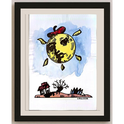 Michal Graczyk 29x21cm Orijinal Karikatür BOD06281