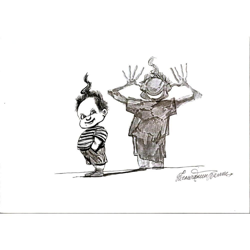 Goran Celicanin 33x21cm Orijinal Karikatür BOD06287