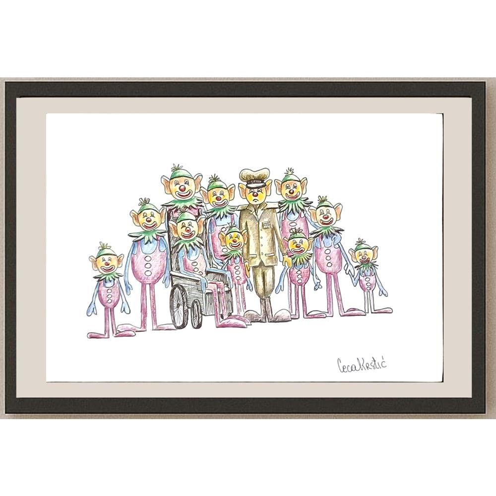 Svetlana Ceca Kastic 29x21cm Orijinal Karikatür BOD06290