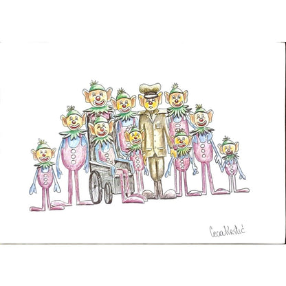 Svetlana Ceca Kastic 29x21cm Orijinal Karikatür BOD06290