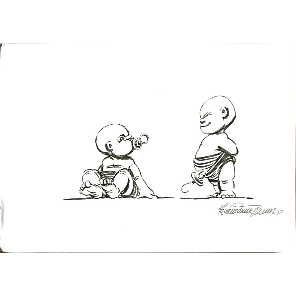 Goran Celicanin 29x21cm Orijinal Karikatür BOD06293
