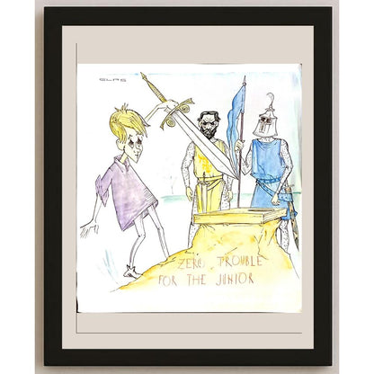 Branko Gras 21x21cm Orijinal Karikatür BOD06300