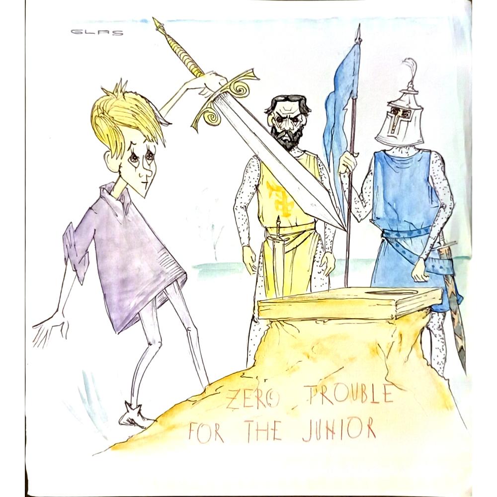 Branko Gras 21x21cm Orijinal Karikatür BOD06300