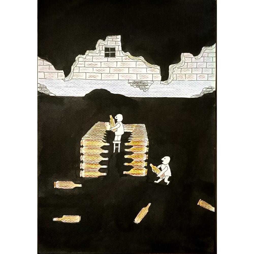 Meng Dong 29x21cm Orijinal Karikatür BOD06308