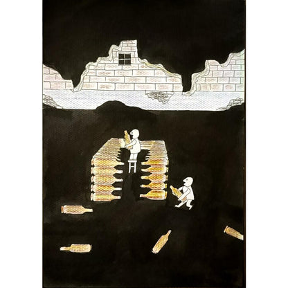 Meng Dong 29x21cm Orijinal Karikatür BOD06308