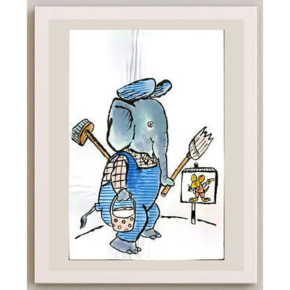 Mileta Miloradovic 29x21cm Orijinal Karikatür BOD06311