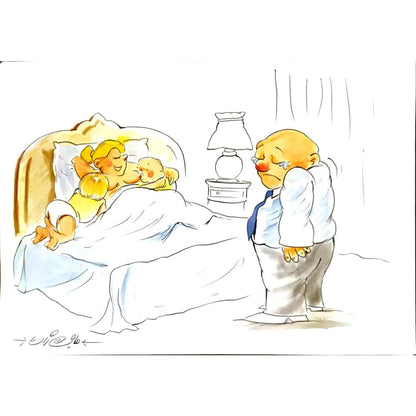 Rasoul Hajizadeh 29x21cm Orijinal Karikatür BOD06324