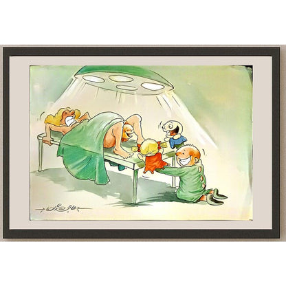 Rasoul Hajizadeh 29x21cm Orijinal Karikatür BOD06325