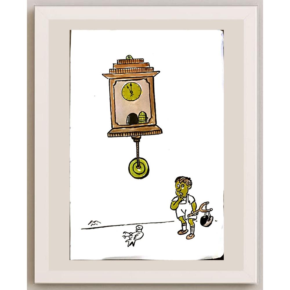 Mileta Miloradovic 29x21cm Orijinal Karikatür BOD06328