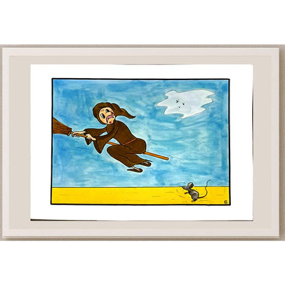 Gommaar Andries 29x21cm Orijinal Karikatür BOD06333