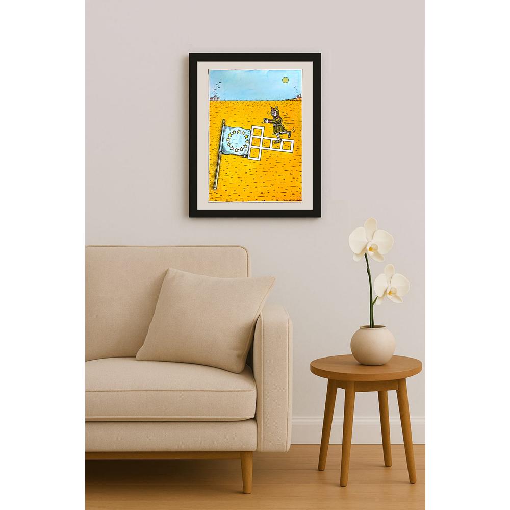 Porumbita Mihaita 29x21cm Orijinal Karikatür BOD06334