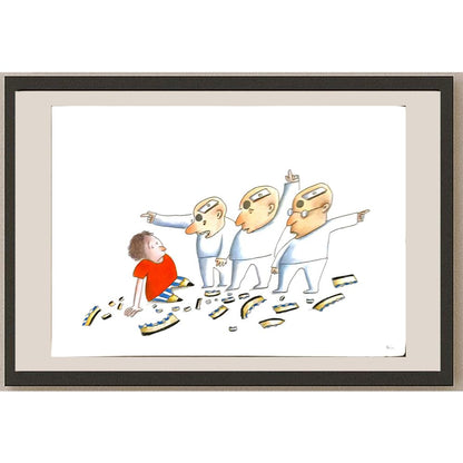 Masoud Ziaei Zardkhashosei 29x21cm Orijinal Karikatür BOD06338