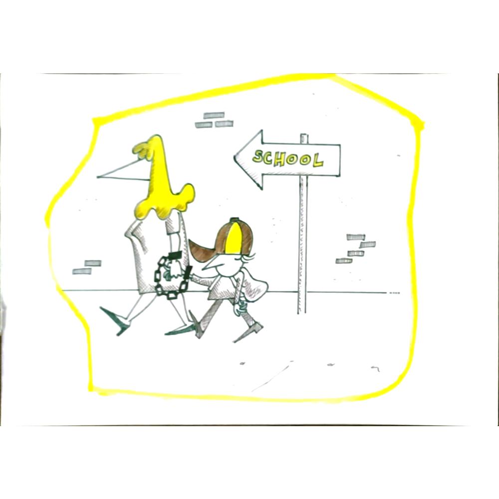 Midhat Ajanovic 29x21cm Orijinal Karikatür BOD06344
