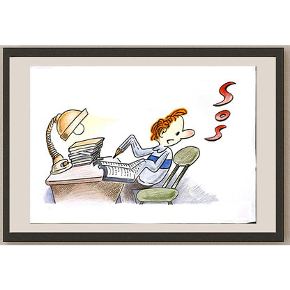 Ma Heng Chao 29x21cm Orijinal Karikatür BOD06345