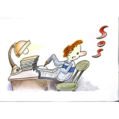Ma Heng Chao 29x21cm Orijinal Karikatür BOD06345