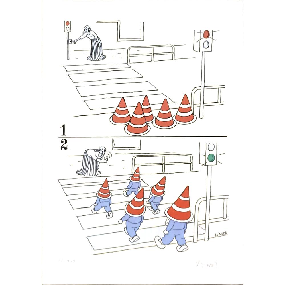 Vaclav Linek 29x21cm Orijinal Karikatür BOD06348