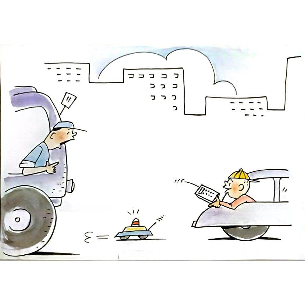 Yu Tian Cheng 29x21cm Orijinal Karikatür BOD06349