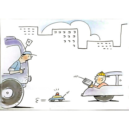 Yu Tian Cheng 29x21cm Orijinal Karikatür BOD06349