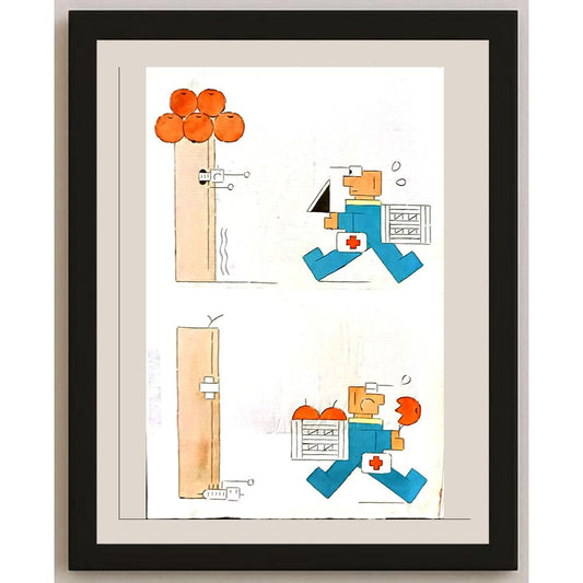 Ye Jun 29x21cm Orijinal Karikatür BOD06355