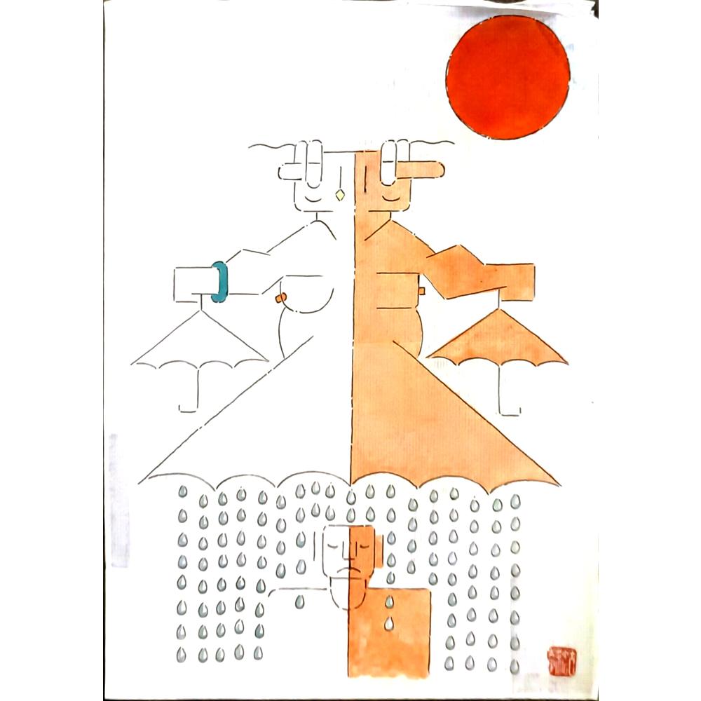 Ye Jun 29x21cm Orijinal Karikatür BOD06368