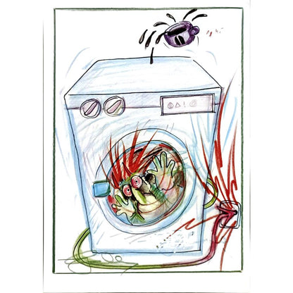 Davor Katunar 29x21cm Orijinal Karikatür BOD06376