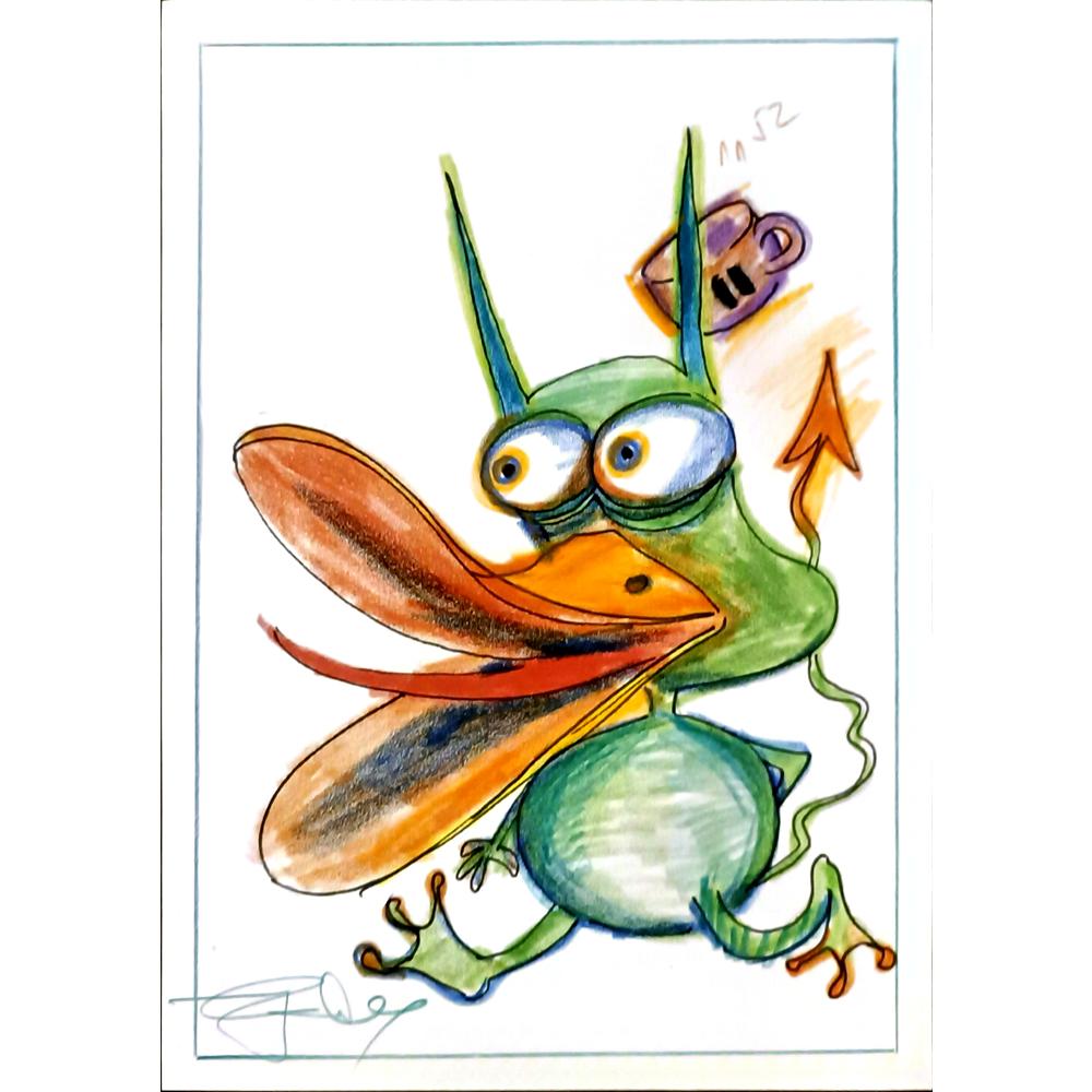 Davor Katunar 29x21cm Orijinal Karikatür BOD06377