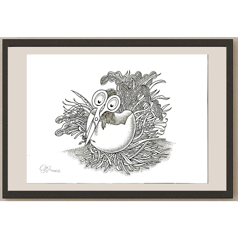 Semerenko Vladimir 29x21cm Orijinal Karikatür BOD06380