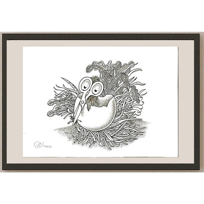 Semerenko Vladimir 29x21cm Orijinal Karikatür BOD06380
