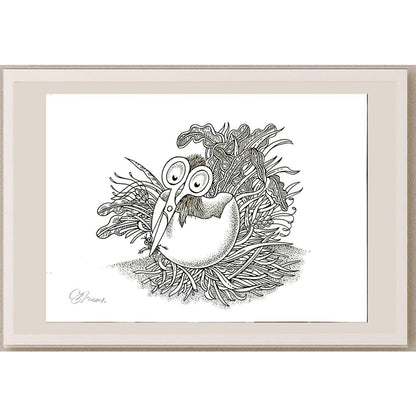 Semerenko Vladimir 29x21cm Orijinal Karikatür BOD06380