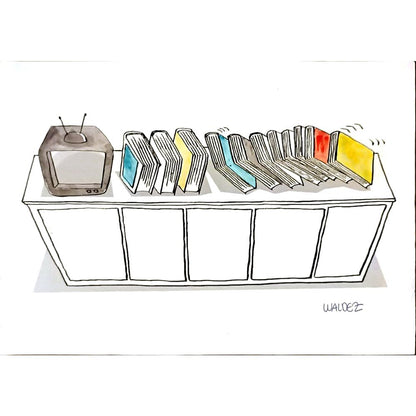 Raimundo Waldez Duarte 29x21cm Orijinal Karikatür BOD06381