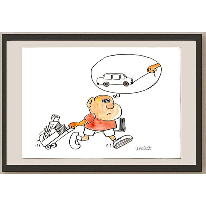 Raimundo Waldez Duarte 29x21cm Orijinal Karikatür BOD06382
