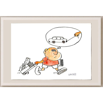 Raimundo Waldez Duarte 29x21cm Orijinal Karikatür BOD06382