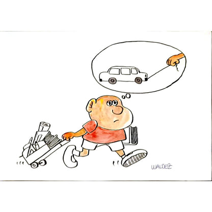Raimundo Waldez Duarte 29x21cm Orijinal Karikatür BOD06382