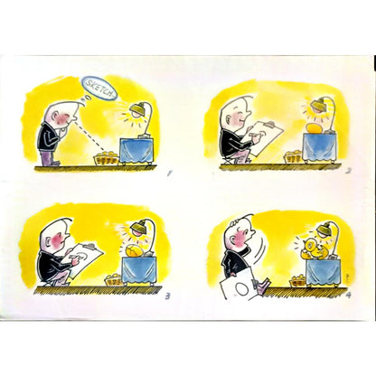 Zhang Fang 29x21cm Orijinal Karikatür BOD06383